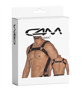 Männer Brust-Harness mit verstellbaren Druckknöpfen und Karabinerhaken | CUT4MEN Männer Brust-Harness mit verstellbaren Druckknöpfen und Karabinerhaken | CUT4MEN