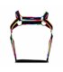 Herren Harness zweiteilig mit Metallringen und Karabinerhaken | CUT4MEN