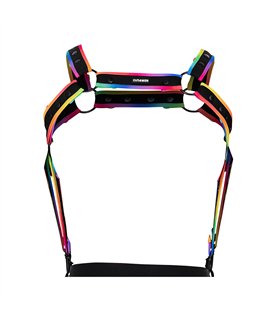 Herren Harness zweiteilig mit Metallringen und Karabinerhaken | CUT4MEN Herren Harness zweiteilig mit Metallringen und Karabinerhaken | CUT4MEN