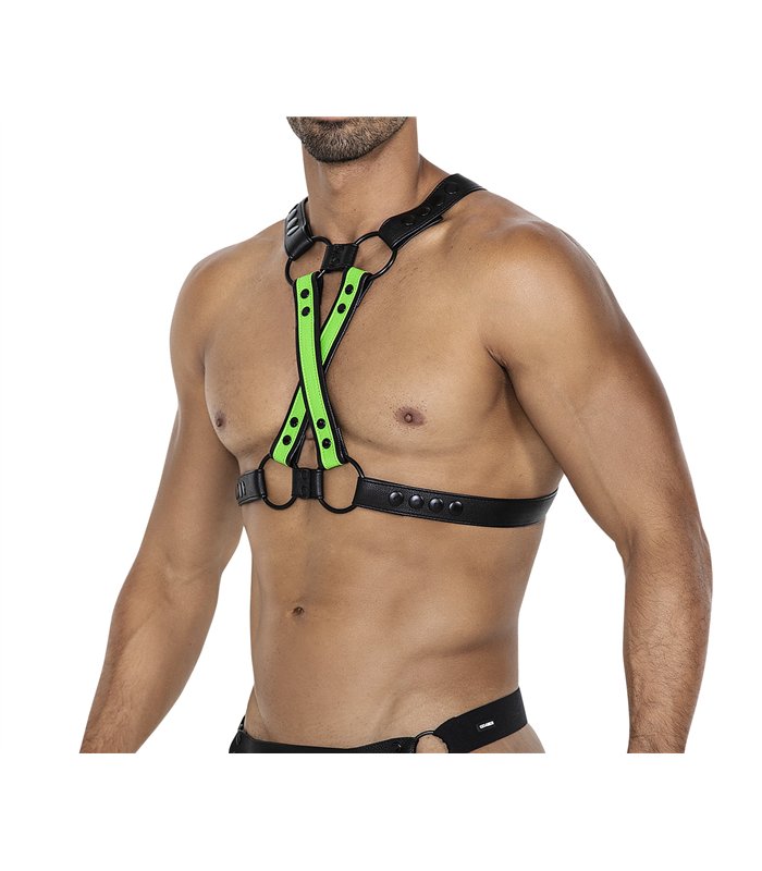 Herren Harness Körpergurt mit verstellbaren Druckknöpfen | CUT4MEN