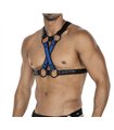 Herren Harness Kunstleder Riemen verstellbar mit Metallringen | CUT4MEN Herren Harness Kunstleder Riemen verstellbar mit Metallringen | CUT4MEN