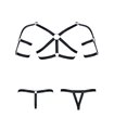 Elastisches Harness-Set mit Oberteil und zwei Unterteilen | Regnes Fetish Planet Elastisches Harness-Set mit Oberteil und zwei Unterteilen | Regnes Fetish Planet