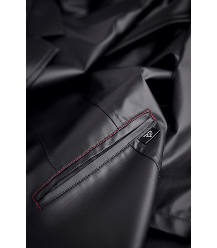 Herren Wetlook Frack Weste Slim-Fit mit Dreieckelementen | Regnes Fetish Planet