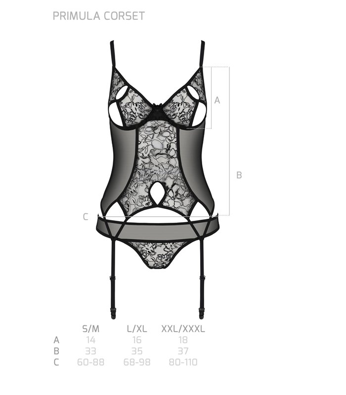 Transparentes Netz-Dessous-Set mit Strumpfhaltern und Bügel-BH | Passion