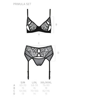 Edles Dessous-Set aus Netz mit floralem Samt Muster | Passion Edles Dessous-Set aus Netz mit floralem Samt Muster | Passion
