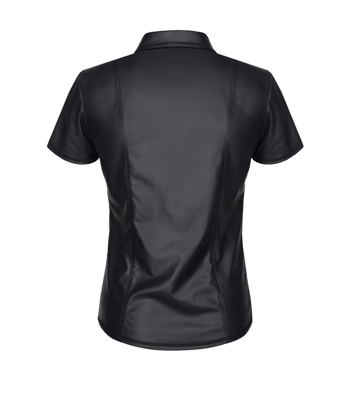Herren Poloshirt Wetlook Reißverschluss Design | Regnes Fetish Planet