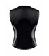 PVC Herren Weste mit vertikalen Nähten und Zipper | Regnes Fetish Planet