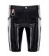 Herren Lack-Shorts mit Regenbogen-Akzent und Taschen | Regnes Fetish Planet