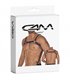 Herren Harness zweiteilig mit Metallringen und Karabinerhaken | CUT4MEN