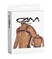 Herren Harness zweiteilig mit Metallringen und Karabinerhaken | CUT4MEN Herren Harness zweiteilig mit Metallringen und Karabinerhaken | CUT4MEN