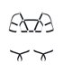 Elastisches Harness-Set mit Oberteil und zwei Unterteilen | Regnes Fetish Planet