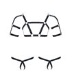 Elastisches Harness-Set mit Oberteil und zwei Unterteilen | Regnes Fetish Planet Elastisches Harness-Set mit Oberteil und zwei Unterteilen | Regnes Fetish Planet