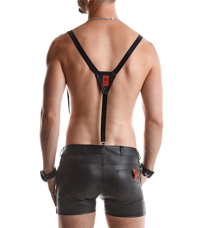 Herren Shorts mit Taschen, Gürtelschlaufen und Alcantara-Etikett | Regnes Fetish Planet