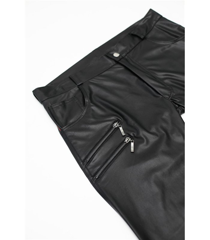 Herren Gothic Punk Hose mit Reißverschlüssen und Riemen | Regnes Fetish Planet