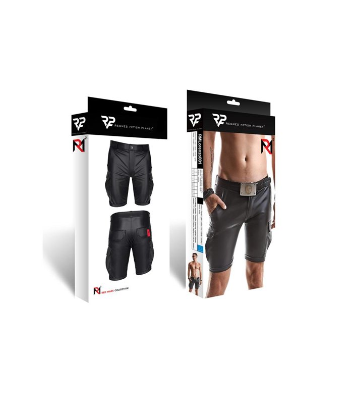 Cargo-Shorts mit 6 Taschen und Alcantara-Etikett | Regnes Fetish Planet