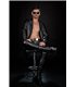 Herren Kunstleder Mantel mit Revers und Taillenbetonung | Regnes Fetish Planet