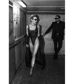 String-Body mit feinmaschiger Netzstruktur und eleganter Passform | Noir Handmade