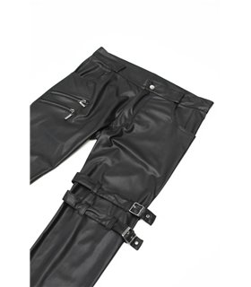 Herren Gothic Punk Hose mit Reißverschlüssen und Riemen | Regnes Fetish Planet Herren Gothic Punk Hose mit Reißverschlüssen und Riemen | Regnes Fetish Planet