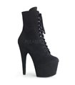 Faux Suede Platform Ankle Boot ADORE-1020FS - Black SALE