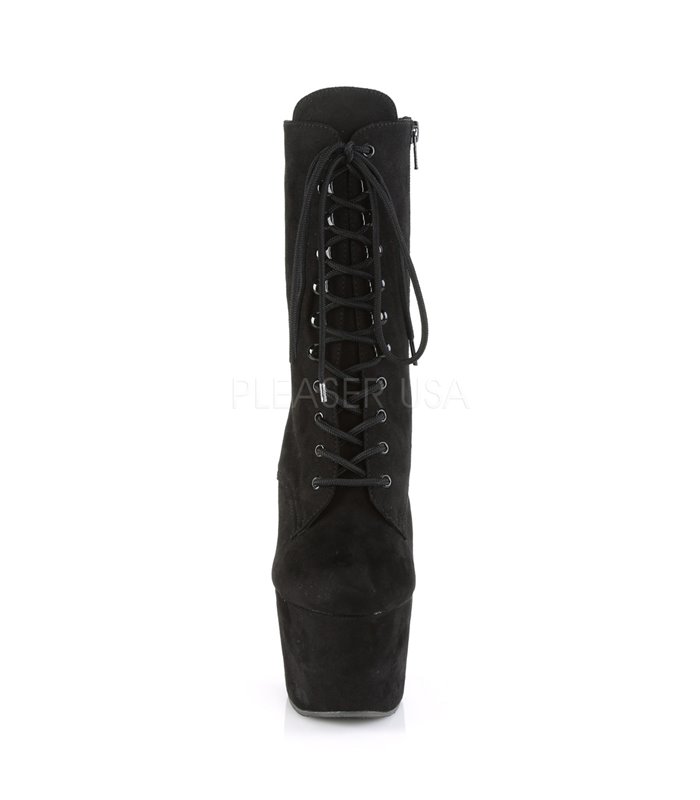 Plateau Schnürstiefelette ADORE-1020FS - Schwarz