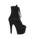 Plateau Schnürstiefelette ADORE-1020FS - Schwarz