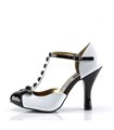 Pin Up Couture Pumps SMITTEN-10 Weiss-Schwarz Lack Pin Up Couture Pumps SMITTEN-10 Weiss-Schwarz Lack