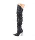 Overknee Stiefel CLASSIQUE-3011 - Schwarz