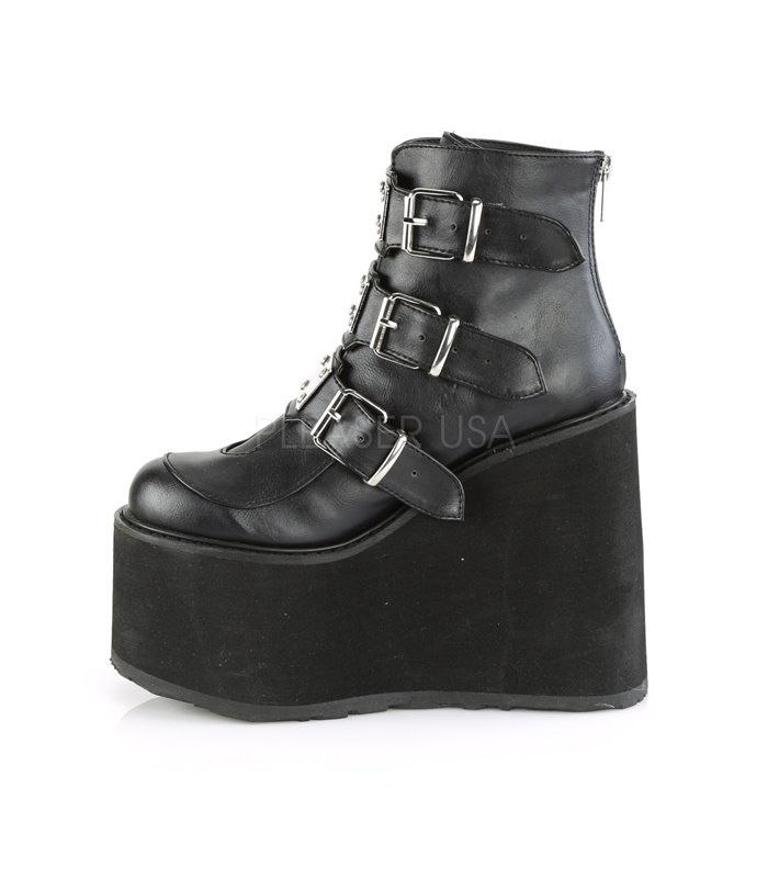 Demonia Plateau Stiefeletten SWING-105 schwarz
