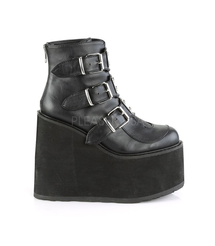 Demonia Plateau Stiefeletten SWING-105 schwarz