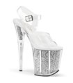 Extreme Platform Heels FLAMINGO-808G - Silver SALE