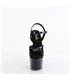 ADORE-709GP - Plateau sandaal met hoge hak - zwart/glitter | Pleaser