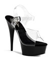 Plateau High Heels DELIGHT-608 - Schwarz SALE
