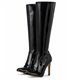 Michael Soul Donna - Classic stiletto boots in black shiny SALE