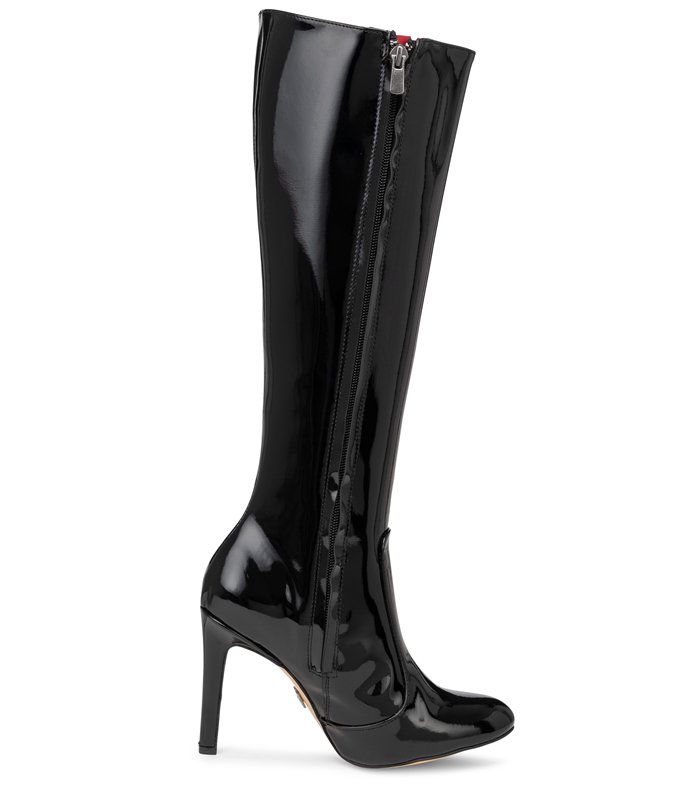 Michael Soul Donna - Classic stiletto boots in black shiny SALE