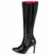 Michael Soul Donna - Classic stiletto boots in black shiny SALE