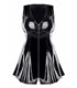 schwarzes PVC Miniklied TDPerlita001 von Demoniq Total Domination Collection