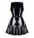schwarzes PVC Miniklied TDPerlita001 von Demoniq Total Domination Collection