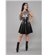 Verführerisches Lack-Minikleid TDJutta001 mit Schnürung | Demoniq
