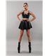 schwarzes Damen-Top TDEike001 von Demoniq Total Domination Collection