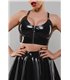 schwarzes Damen-Top TDEike001 von Demoniq Total Domination Collection