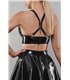 schwarzes Damen-Top TDEike001 von Demoniq Total Domination Collection