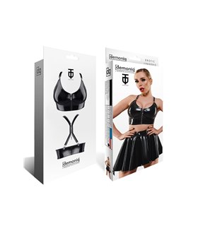 schwarzes Damen-Top TDEike001 von Demoniq Total Domination Collection