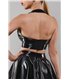 schwarzes Damen-Top TDBettina001 von Demoniq Total Domination Collection