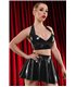 schwarzes Damen-Top TDBettina001 von Demoniq Total Domination Collection