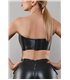 schwarzes Damen-Top TDHilda001 von Demoniq Total Domination Collection