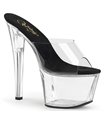 Platform Slides SKY-301 - Black/Clear SALE