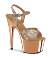 ADORE-709HM Plateau Heels - Roségold | Pleaser
 SALE