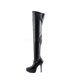 Overknee Stiefel INDULGE-3000 - PU Schwarz