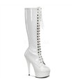 Plateau Kniestiefel DELIGHT-2023 - Lack Weiß SALE