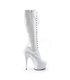 Plateau Kniestiefel DELIGHT-2023 - Lack Weiß